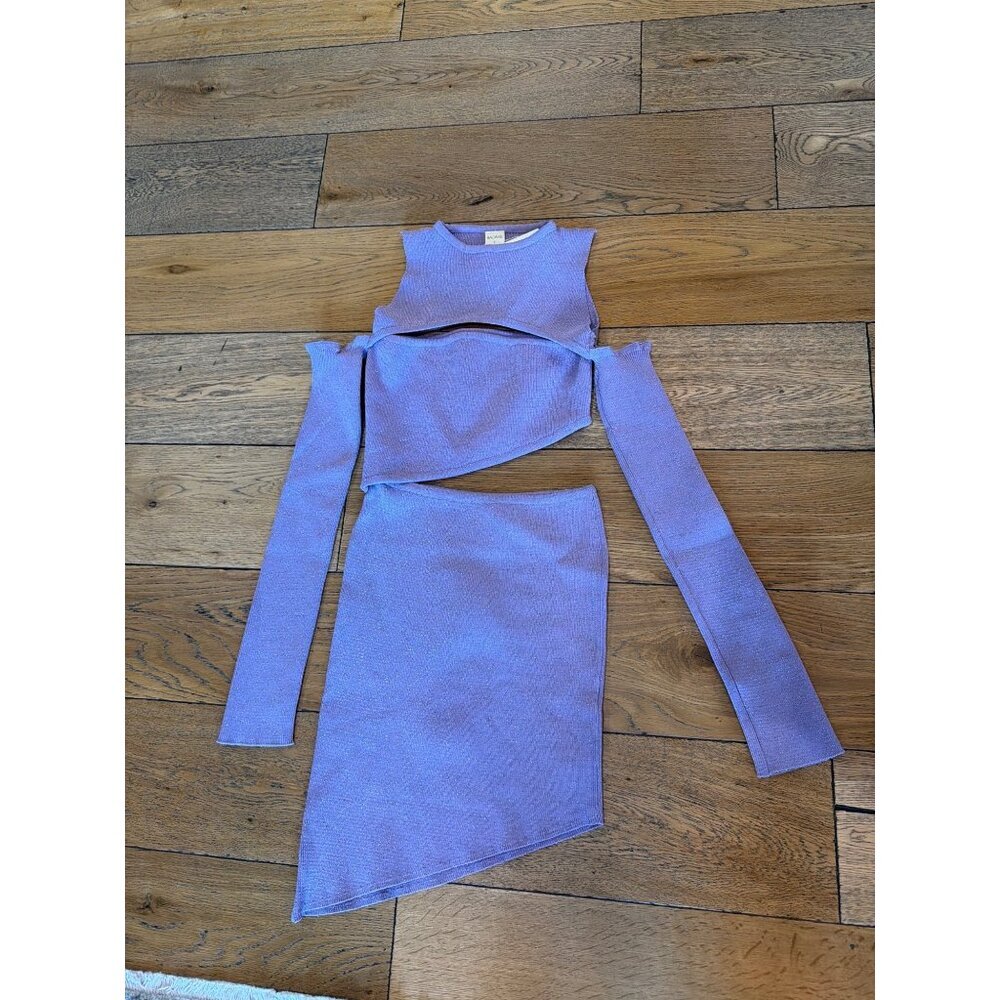 Baobab Violeta Knit Mini Dress Violet Purple Womens Size Small - Picture 8 of 14